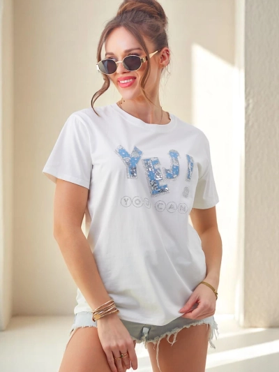 Royalfashion Ženska bombažna majica Da!