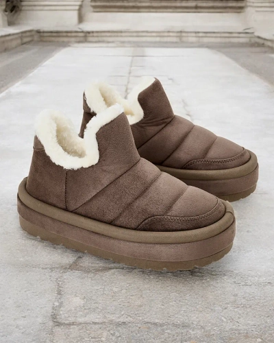 Royalfashion Ženski kratki škornji Zoeno a'la snow boots