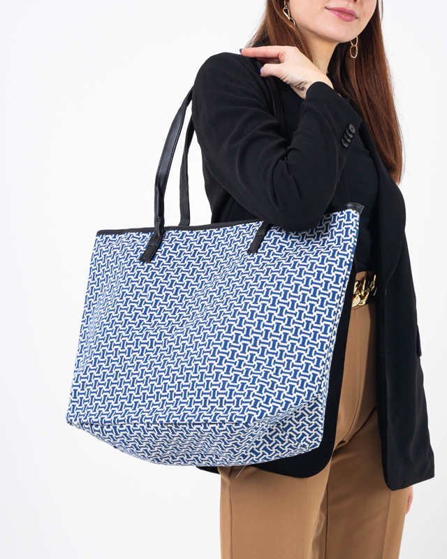 Royalfashion Torba w kolorze niebieskim z printem