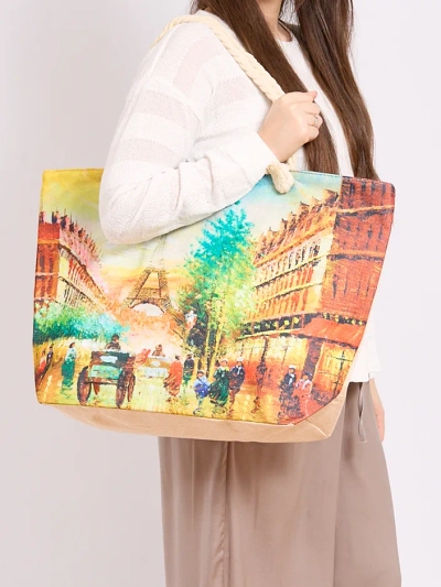 Royalfashion Velika platnena torba s potiskom