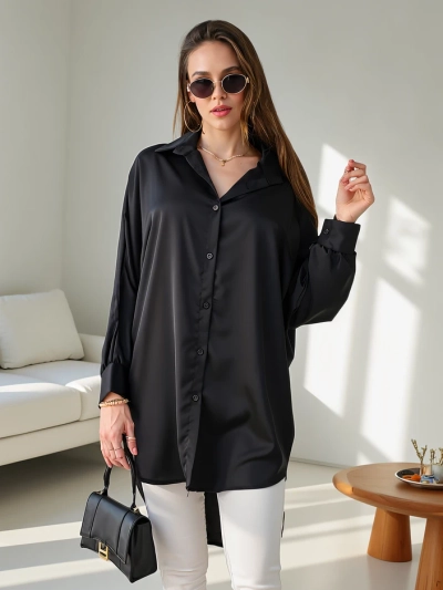 Royalfashion Dolga oversized srajca za ženske