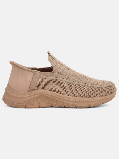 Ženski slip on čevlji Selene Bež – udobni športni copati s plosko peto