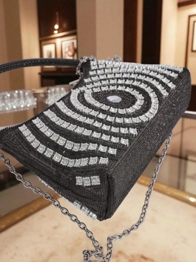 Royalfashion Ženska ročna torbica s cirkoni Sova Glint