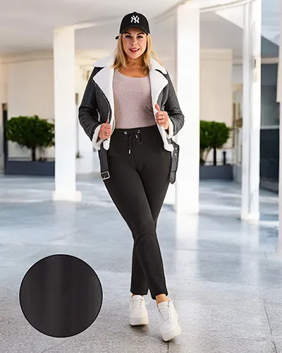 Royalfashion Ženske Plus Veličine Treggings Hlače s podstavom od flisa