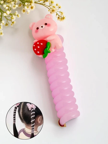 Royalfashion Elastična vzmet za lase z medvedkom Teddy Twist