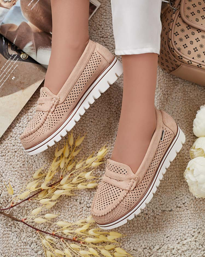 Royalfashion Azurni ženski mokasini Leteller