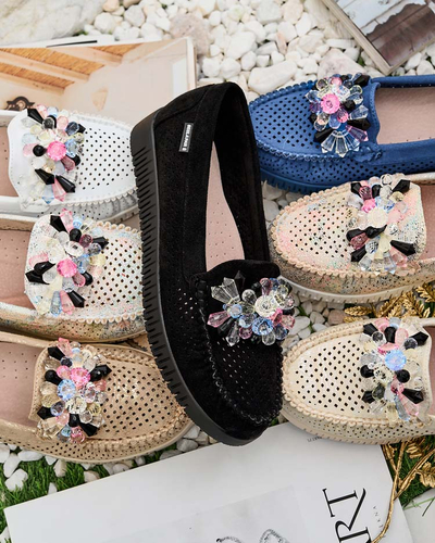 Royalfashion Women's beaded openwork mokasini Nasfali