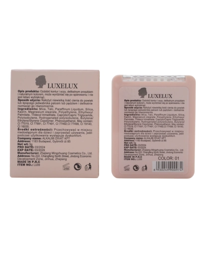 Luxelux paleta senčil 01 7g
