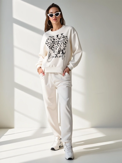Royalfashion Ženski viskozni set s potiskom