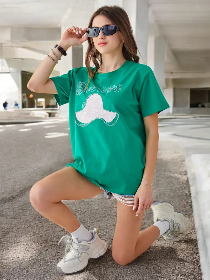 Royalfashion Ženska bombažna bluza s printom
