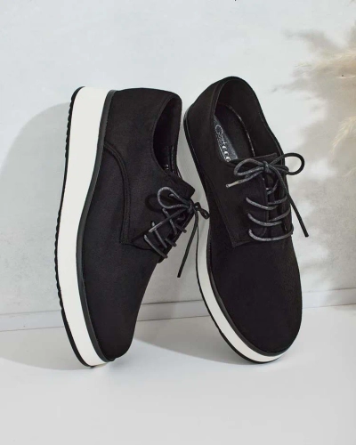 Royalfashion Ženski škornji Gori z vezalkami