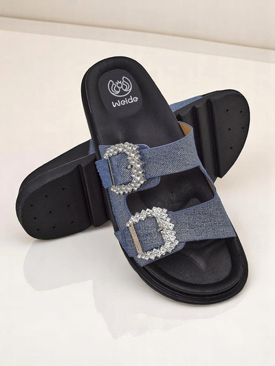 Royalfashion ženske natikače z zaponkami Mrs Aurora