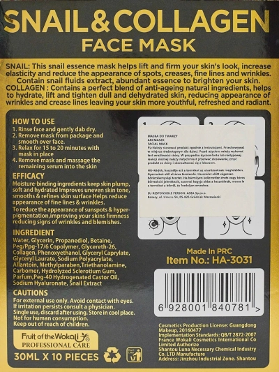 HydraVenus Collagen Snail Mask – intenzivna hidracija in regeneracija kože