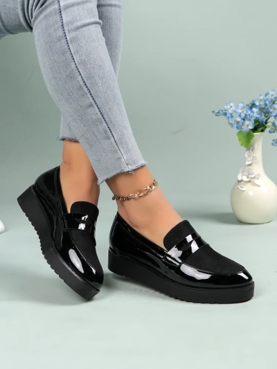 Royalfashion Ženski lakirani mokasini Afidale