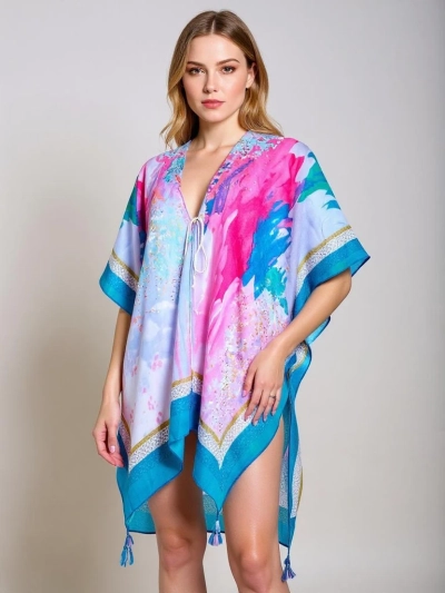 Sukienka pareo Royalfashion Calypso – zračna kreacija do kolen, pisana