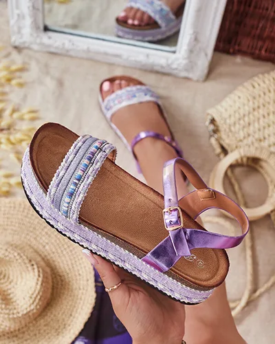 Royalfashion Ženske sandale z vezenino Mussir