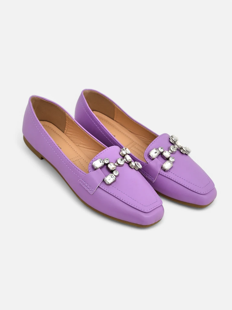 Royalfashion Ženske loaferje z diamanti Lecilla