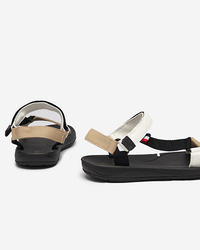 Royalfashion Damskie sandały tkaninowe w kolorze białym Ojo