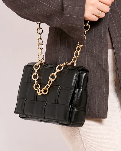 Royalfashion Ženska mala pletena torba