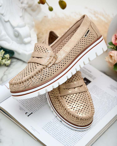 Royalfashion Azurni ženski mokasini Leteller