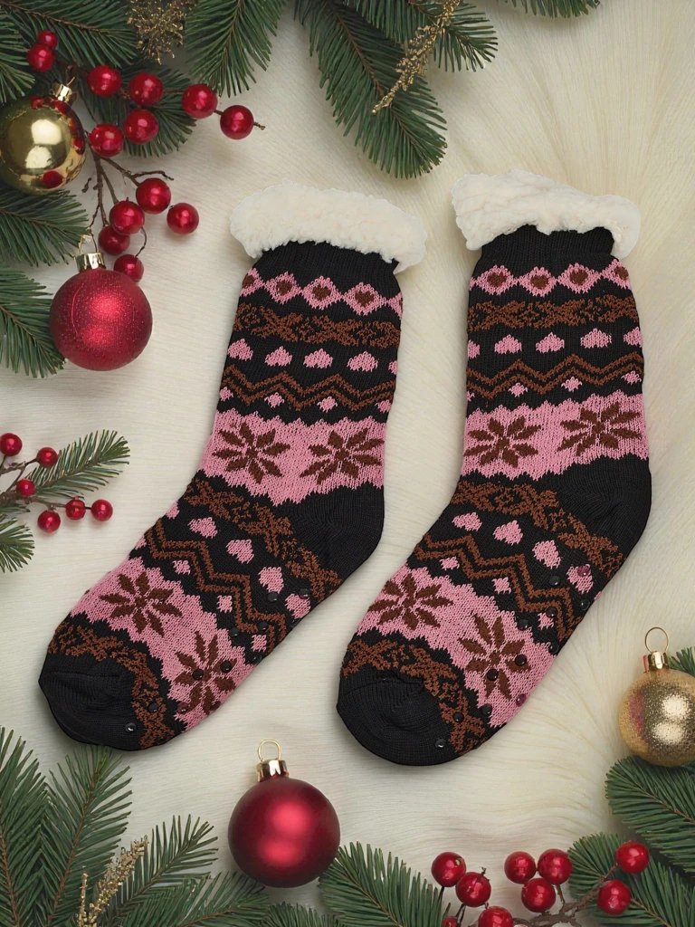 Ogrete praznične ženske nogavice WinterJoy