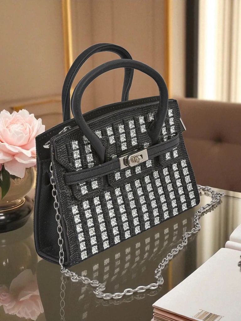 Royalfashion Ženska clutch torbica s cirkoni Seren Voux