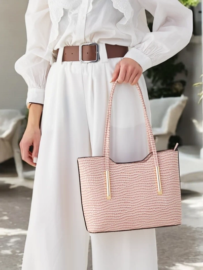 Royalfashion Dvojno prevlečena ženska torba z embosiranjem