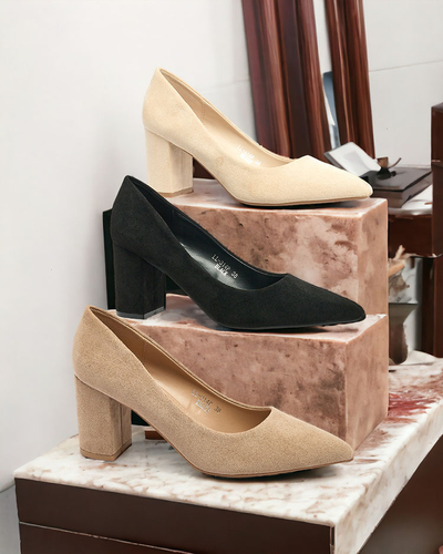 Royalfashion Ženske črpalke iz eko semiša Apessta