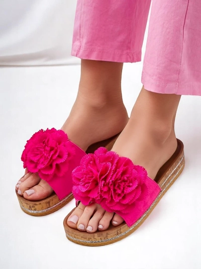 Royalfashion Ženske natikače s cvetlicami Focce