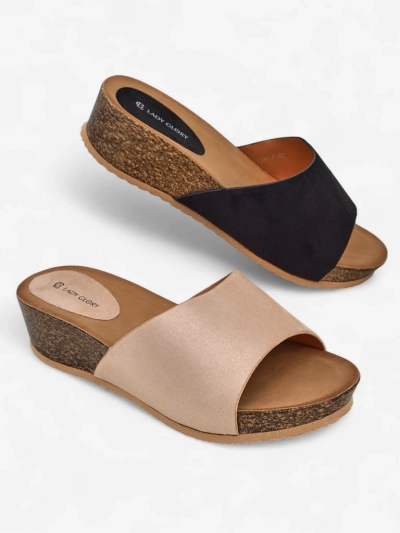 Royalfashion Ženske nizke wedge sandale Maderas