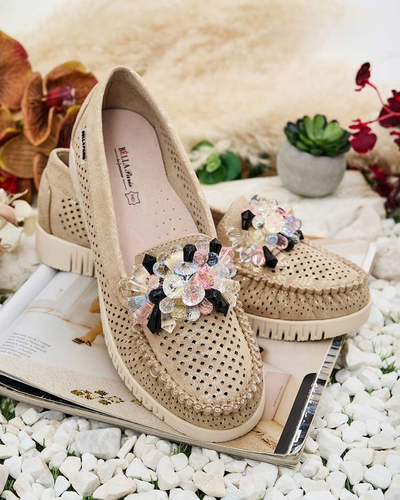 Royalfashion Women's beaded openwork mokasini Nasfali