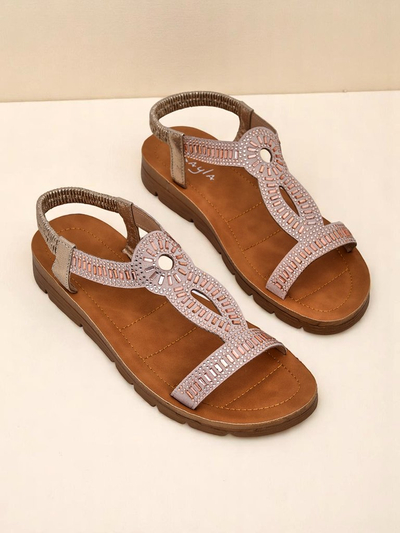 Royalfashion Ženski sandali z dekorativnimi paščki Ava Shine