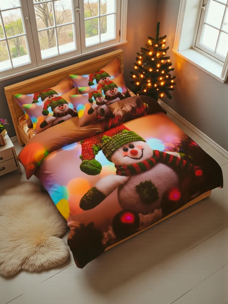 Royalfashion Božična posteljnina 160x200 komplet 3-DELNI