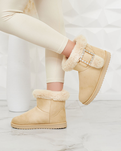 Royalfashion Ženski škornji a'la snežni škornji z ornamentom Galaes