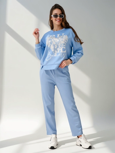Royalfashion Ženska viskoza set s potiskom