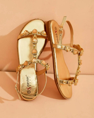 Royalfashion Ženski sandali Selina s cirkoni