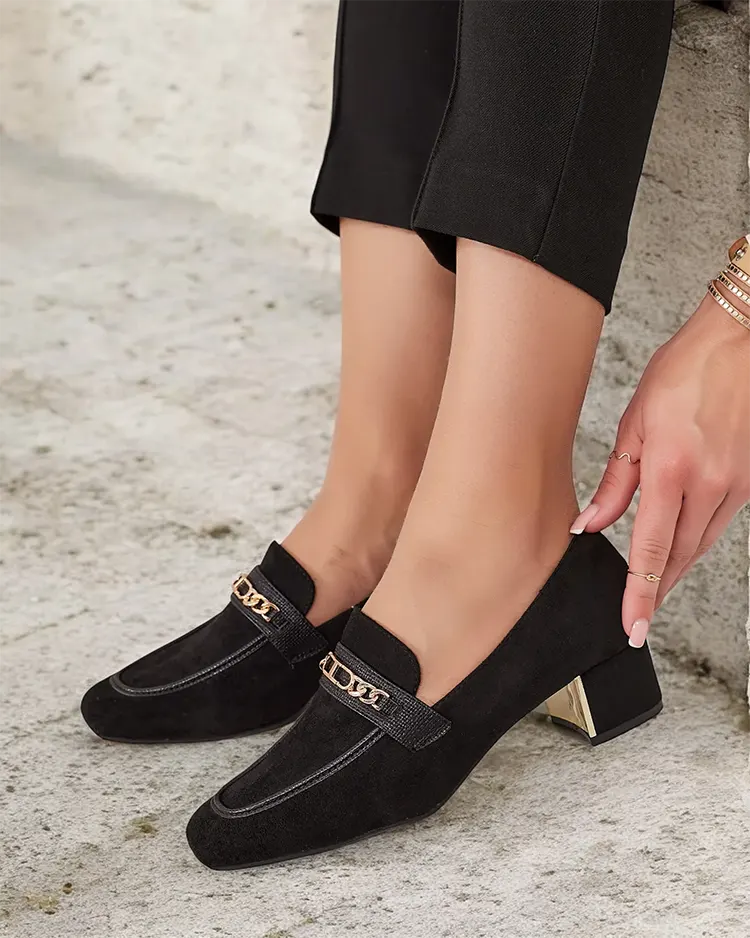 Royalfashion Elegantni ženski mokasini na nizki nogi Oflem
