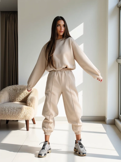 Royalfashion Ženski bombažni trenirko komplet