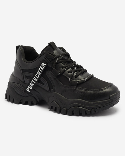 Czarne damskie buty sportowe typu sneakersy Evilpo- Obuwie