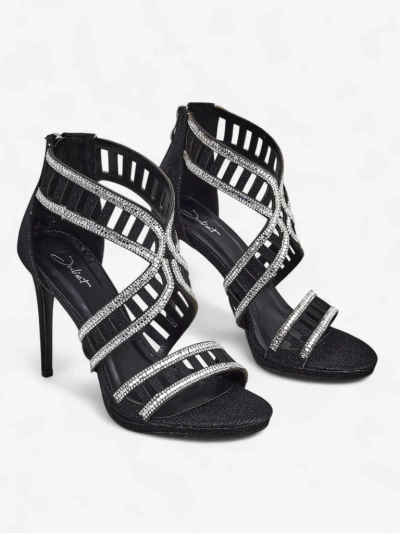 Royalfashion Ženski sandali s peto z okrasnim zgornjim delom Sycos