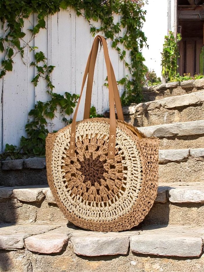 Royalfashion Slamnata ženska torbica Flora Grande