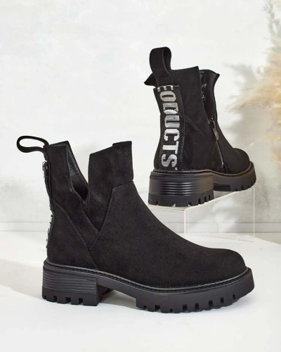 Royalfashion Ženski škornji Gorgie z izrezom