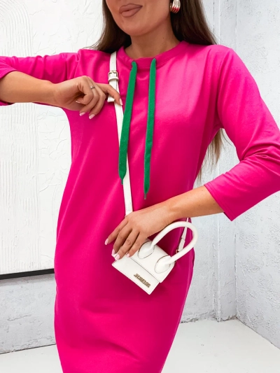 Royalfashion Ženski bombažni mini oblek