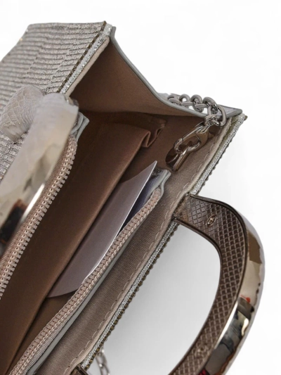 Royalfashion Ženska clutch torbica s cirkoni in ročaji kače Snake Glam