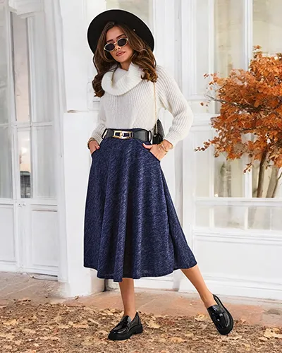 Royalfashion Ženski midi suknja