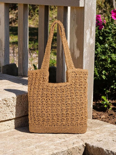 Royalfashion Velika ženska torba iz slame Sunny Straw