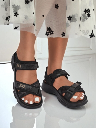 Royalfashion Ženski sandali s bleščicami ShineStep