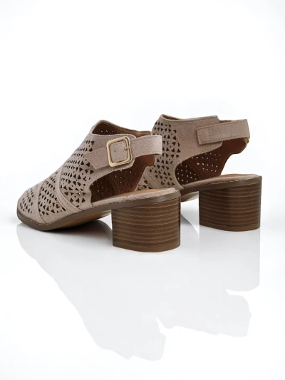 Royalfashion Ženski sandali s peto z zračnim vzorcem Elira