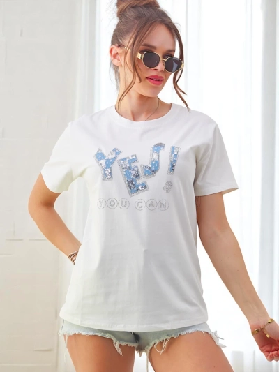 Royalfashion Ženska bombažna majica Da!