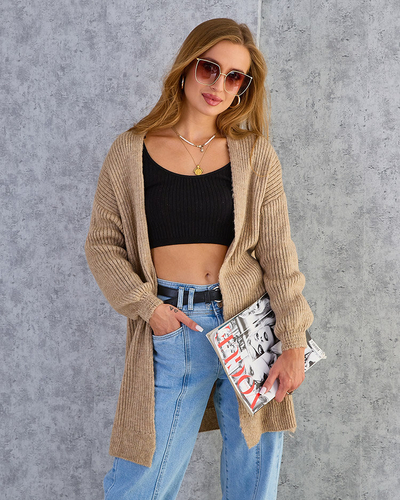 Royalfashion Fuksija ženski pulover s pregrinjalom